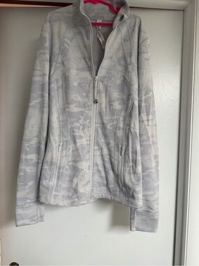 lululemon athletica Light Gray Camo Zip-Up Utility Jacket